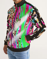 Wild Side Men's Stripe-Sleeve Track Jacket