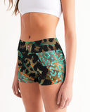 WILD VOL. #2 Women's Mid-Rise Yoga Shorts