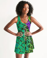 Two Toned Green SaVaugé Racerback Dress