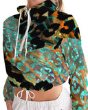 WILD VOL. #2 Women's Cropped Windbreaker