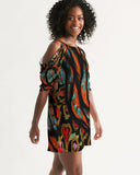 WILD Vol. 2 Women's Open Shoulder A-Line Dress