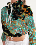 WILD VOL. #2 Women's Cropped Windbreaker